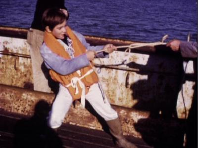 Tournage de la série télévisée "Sébastien et la Mary-Morgane" (1970)